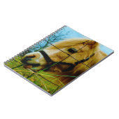 Carnet Pony miniature blond / Cheval Ciel bleu (Côté gauche)