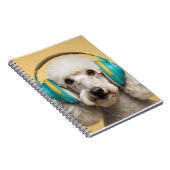 Carnet Poodé avec casque (Côté Droit)