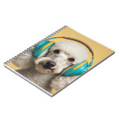 Carnet Poodé avec casque (Côté gauche)