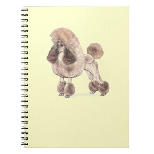 Carnet Poodle — Afficher le manteau (Devant)