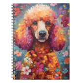 Carnet Poodle coloré (Devant)
