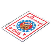 Carnet Poodle patriotique (Côté gauche)