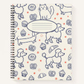 Carnet Poodles Dachshunds & Donuts (Devant)