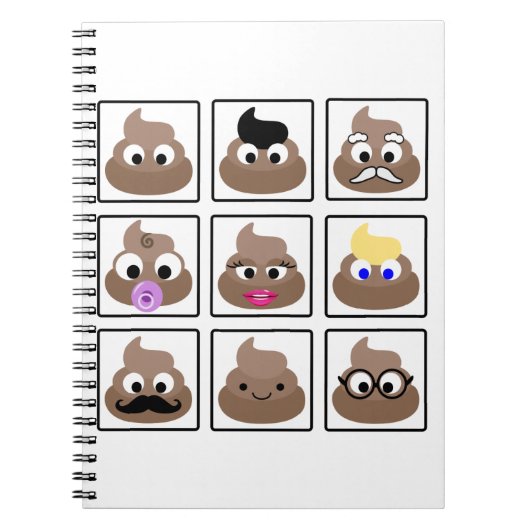Carnet Poop Many Faces (Devant)