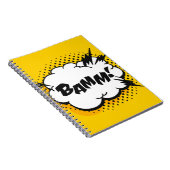 Carnet Pop art discours bulle dessin avec du texte. Caric (Côté Droit)