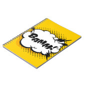 Carnet Pop art discours bulle dessin avec du texte. Caric (Côté gauche)