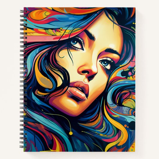 Carnet Pop Art femme (Devant)