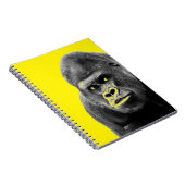 Carnet Pop Art Gorilla Jaune Grey (Côté Droit)