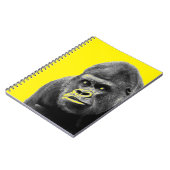 Carnet Pop Art Gorilla Jaune Grey (Côté gauche)