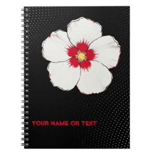 Carnet Pop Art Hibiscus 'Cœur Rouge : L'Éternelle Florais