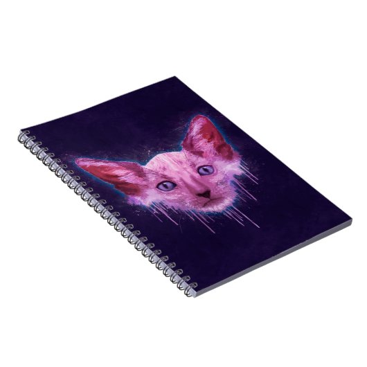 Carnet Pop Art Lykoi Werewolf Chat (Côté Droit)