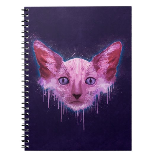 Carnet Pop Art Lykoi Werewolf Chat (Devant)