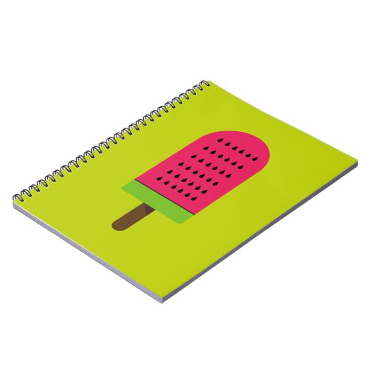 Carnet Pop Art posiche pastèque art fruitier (Côté gauche)