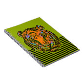 Carnet Pop Art TIGER HEAD + votre backgr. & idées (Côté Droit)