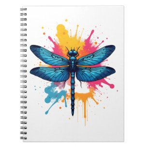 Carnet Pop coloré artistique Art peint libellule