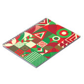 Carnet Pop géométrique : Carreaux Abstraits colorés. (Côté gauche)