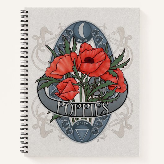 Carnet Poppies - Astrologie des fleurs et magie (Devant)