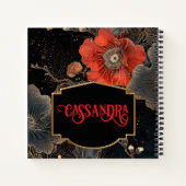 Carnet Poppies célestes personnalisées (Dos)