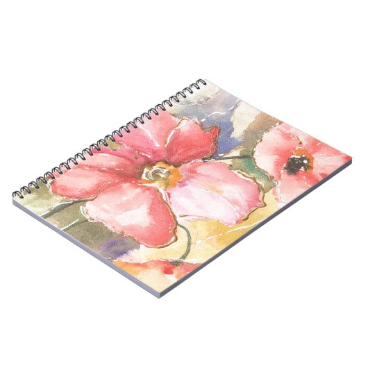 Carnet Poppies douces I (Côté gauche)