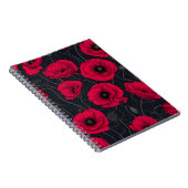 Carnet Poppies rouges (Côté Droit)