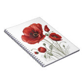 Carnet Poppies rouges (Côté Droit)