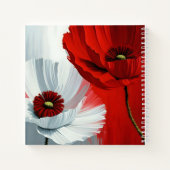Carnet Poppies rouges et blanches (Dos)