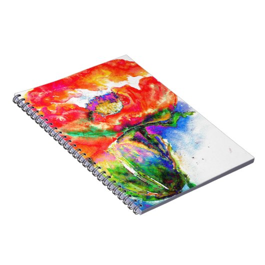 Carnet Poppy Red Solar (Côté Droit)