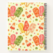 Carnet Popsicles colorés d'aquarelle (Dos)