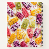 Carnet Popsicles de fruits congelés Abstraits (Dos)