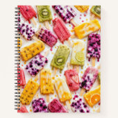 Carnet Popsicles de fruits congelés Abstraits (Devant)