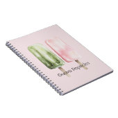 Carnet Popsicles Guave Verte Menthe Rose (Côté Droit)