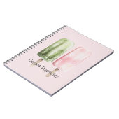 Carnet Popsicles Guave Verte Menthe Rose (Côté gauche)