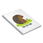 Carnet Por-Cute-Pine Blague drôle de porc-épic (Côté Droit)