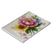 Carnet Porcelaine Inspiré Floral (Côté gauche)