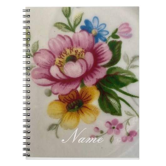 Carnet Porcelaine Inspiré Floral (Devant)