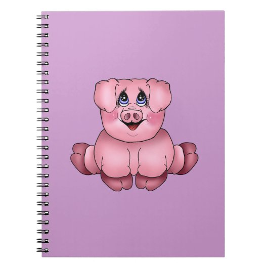 Carnet porcin rose (Devant)