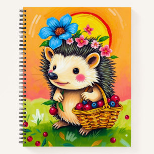Carnet Porcupine Cute Coloré / Cute Orange