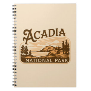 Carnet Port de Bar du Parc national vintage Acadia