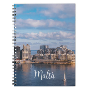 Carnet Port de Sliema et gratte-ciel à Malte