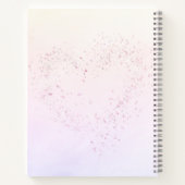Carnet Portable de chèvre blanche avec fleurs (Dos)