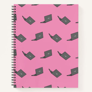 Carnet Portable gris avec logo d'oiseau