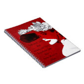 Carnet Portable Rouge De La Dame À La Mode (Côté Droit)