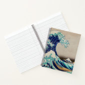Carnet Portable Spiral "Big Wave" Chef-d'oeuvre japonais (Intérieur)