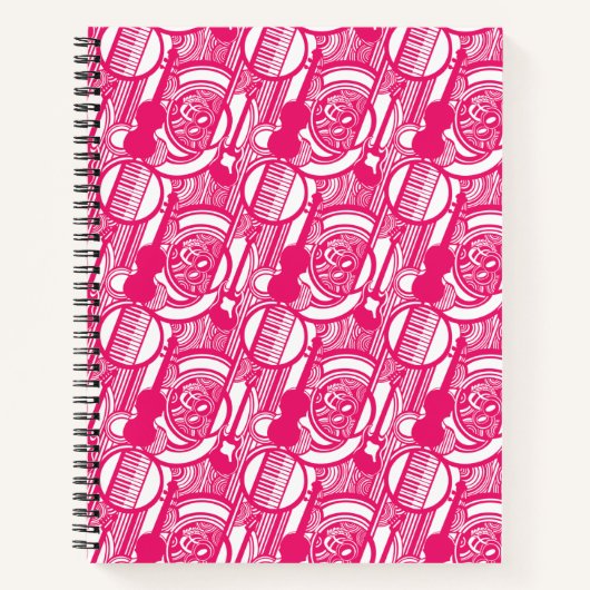 Carnet Portable Spiral, Notes musicales, Piano, Violon (Devant)