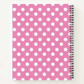 Carnet Portable Spiral Personnalisé Polka Dot Cupcakes (Dos)
