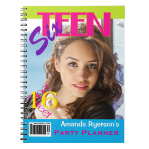 Carnet Portable Sweet 16 Party Planner avec photo