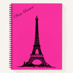 Carnet Portable Tour Eiffel Paris Thématique Spirale
