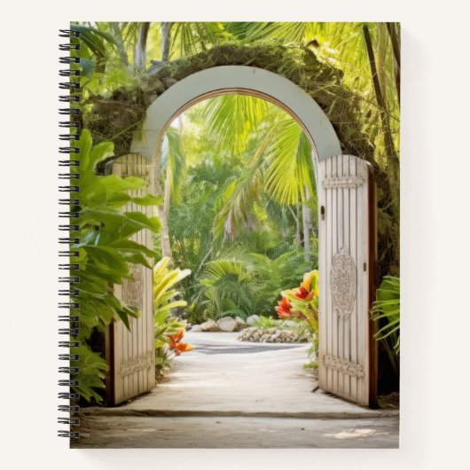 Carnet Porte Dans Le Jardin Tranquille Relax Inspirer (Devant)