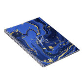 Carnet Porte de Parties scintillant de Midnight Blue et S (Côté Droit)