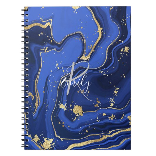 Carnet Porte de Parties scintillant de Midnight Blue et S (Devant)